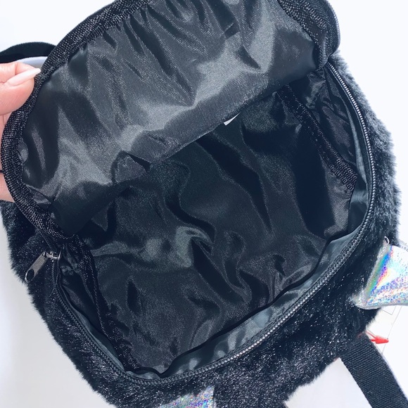 Faux-fur Mini cat backpack - Picture 7 of 7